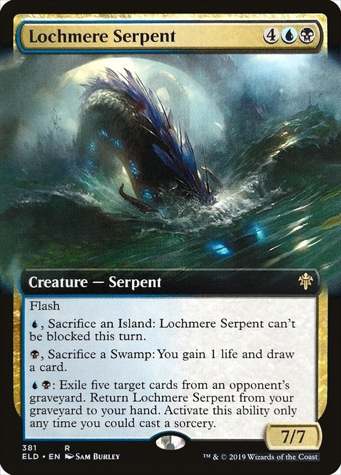 Lochmere Serpent (Extended Art) (381) [ELD] - MTG Single