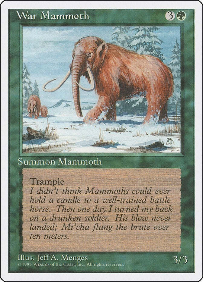 War Mammoth [4ED] - MTG Single