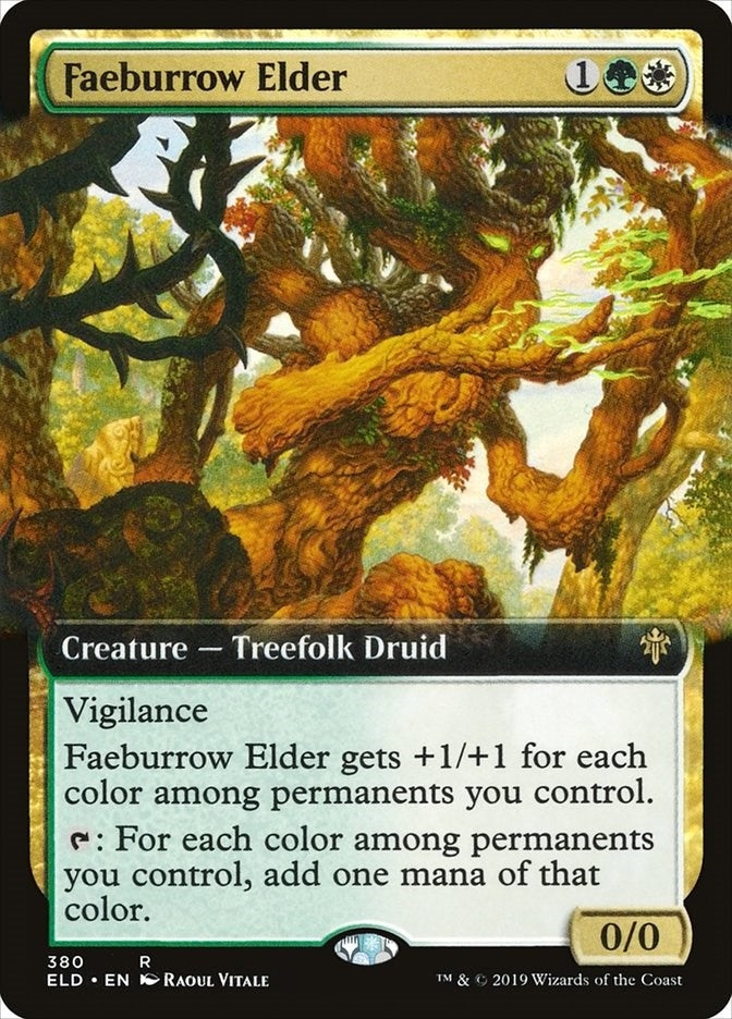 Faeburrow Elder (Extended Art) (380) [ELD] - MTG Single