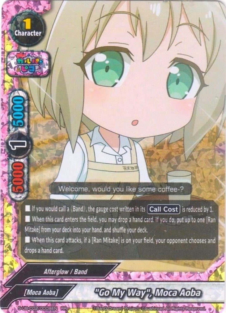 ’Go My Way’ Moca Aoba (20008) [S-UB-C02] - Future Card BuddyFight Single
