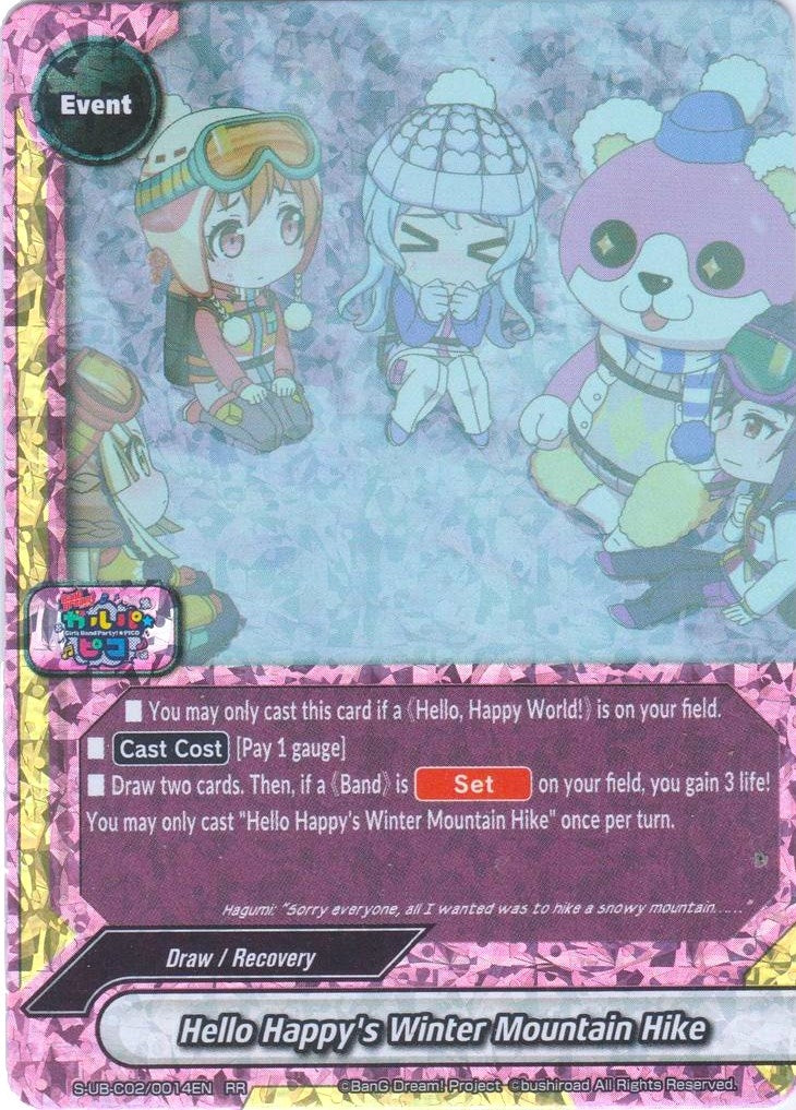 Hello Happy’s Winter Mountain Hike (20014) [S-UB-C02] - Future Card BuddyFight Single