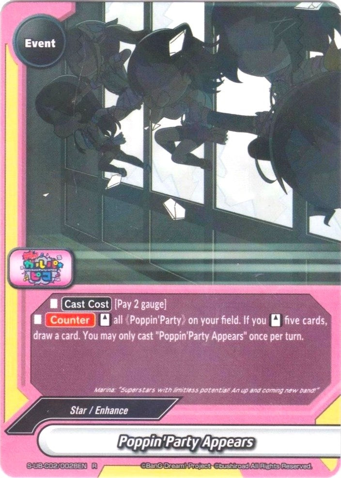 Poppin’Party Appears (20028) [S-UB-C02] - Future Card BuddyFight Single