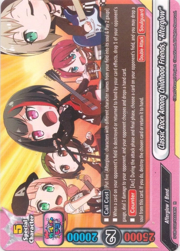 Classic Rock Among Childhood Friends ’Afterglow’ (20033) [S-UB-C02] - Future Card BuddyFight Single