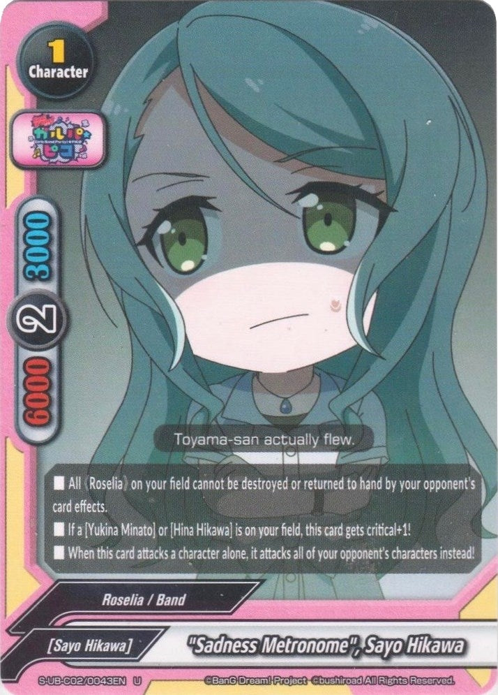 ’Sadness Metronome’ Sayo Hikawa (20043) [S-UB-C02] - Future Card BuddyFight Single
