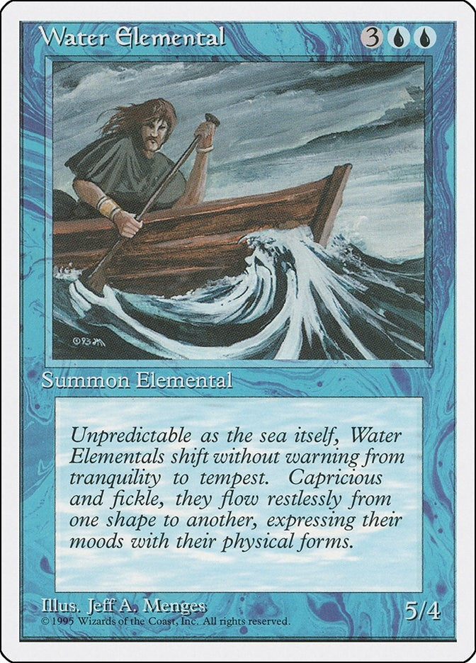 Water Elemental [4ED] - MTG Single