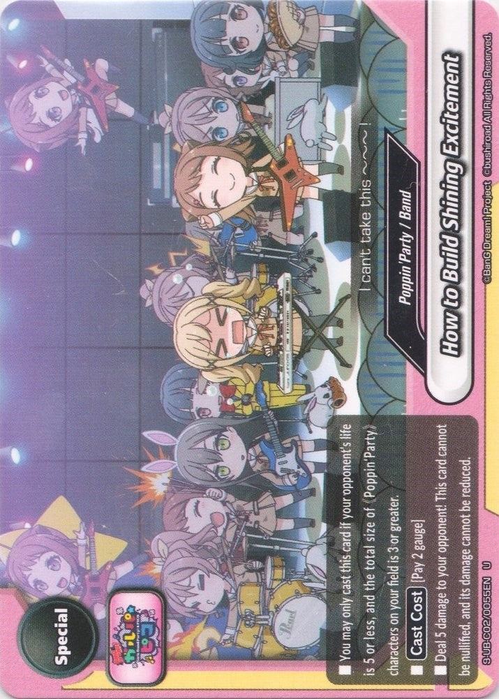 How to Build Shining Excitement (20055) [S-UB-C02] - Future Card BuddyFight Single