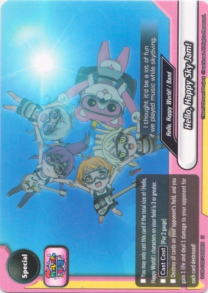 Hello Happy Sky Jam! (20059) [S-UB-C02] - Future Card BuddyFight Single