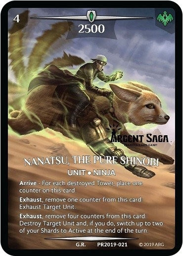 Nanatsu The Pure Shinobi (Full Art) (Argent Saga Championship - Stamped) (2019021) [PR] - Argent Saga TCG Single