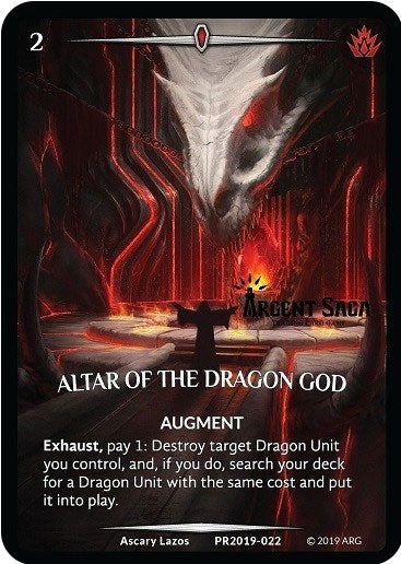 Altar of the Dragon God (Full Art) (Argent Saga Championship - Stamped) (2019022) [PR] - Argent Saga TCG Single