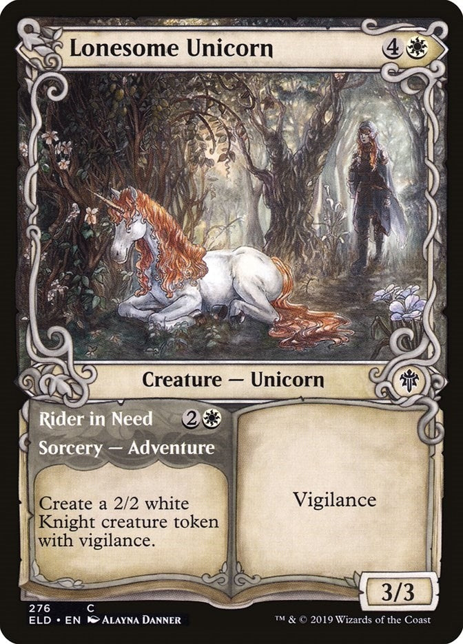 Lonesome Unicorn (Showcase) (276) [ELD] - MTG Single