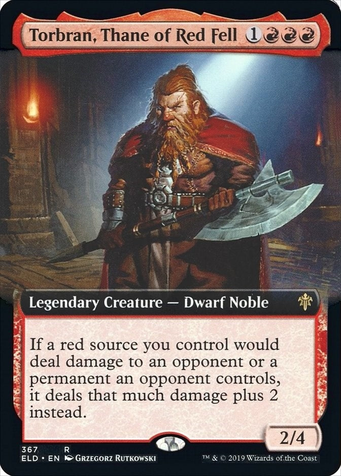 Torbran Thane of Red Fell (Extended Art) (367) [ELD] - MTG Single