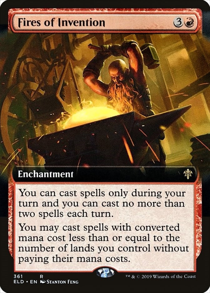 Fires of Invention (Extended Art) (361) [ELD] - MTG Single