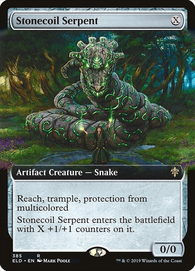 Stonecoil Serpent (Extended Art) (385) [ELD] - MTG Single