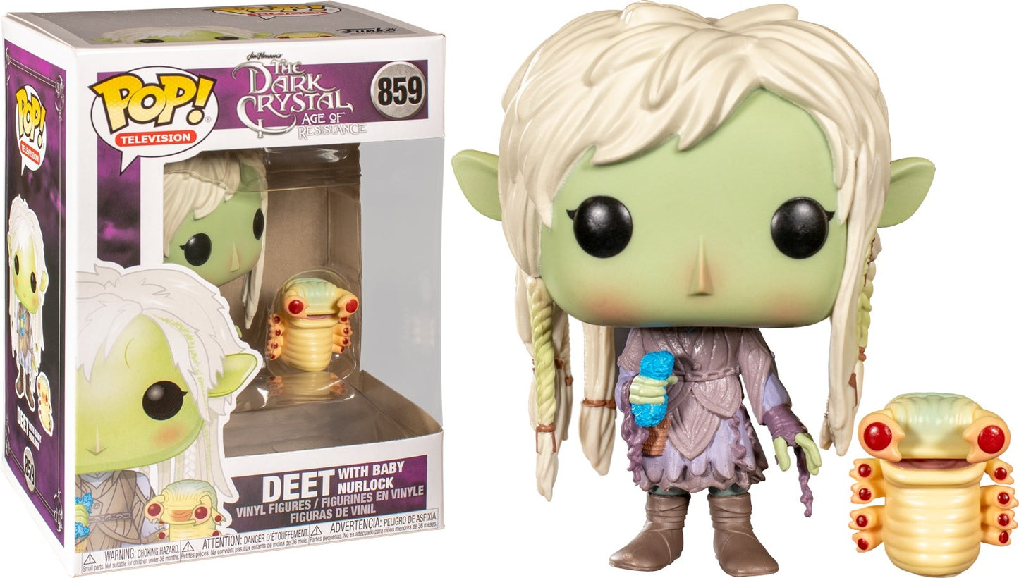 The Dark Crystal - Age of Resistance: Deet with Baby Nurlock (859) [POP!] - Funko Sealed