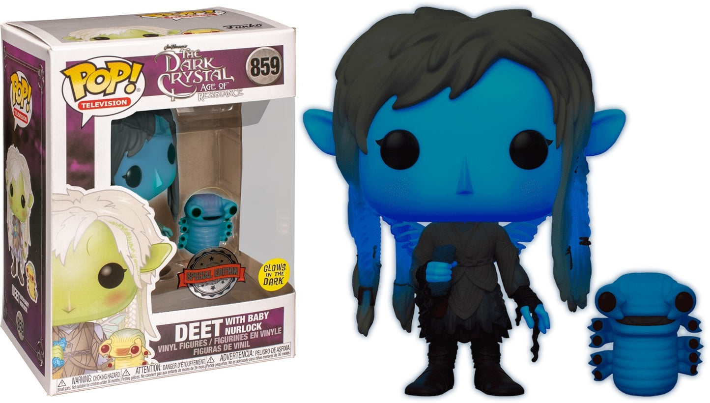 The Dark Crystal - Age of Resistance: Deet with Baby Nurlock (Special Edition) (GITD) (859) [POP!] - Funko Sealed