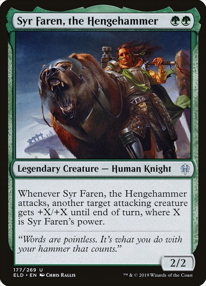 Syr Faren the Hengehammer (177) [ELD] - MTG Single