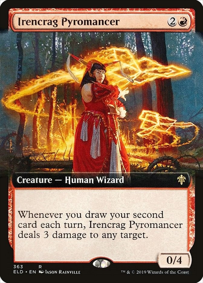 Irencrag Pyromancer (Extended Art) (363) [ELD] - MTG Single