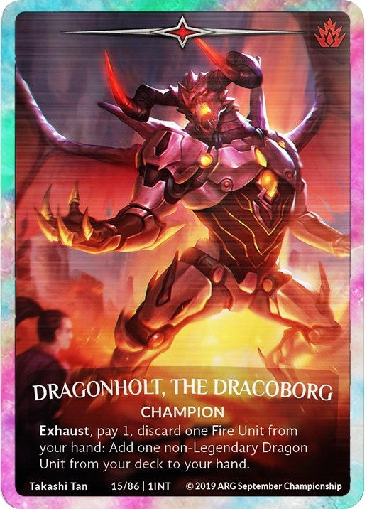 Dragonholt the Dracoborg (Rainbow Metal) (ARG September 2019 Championship) (15) [PR] - Argent Saga TCG Single