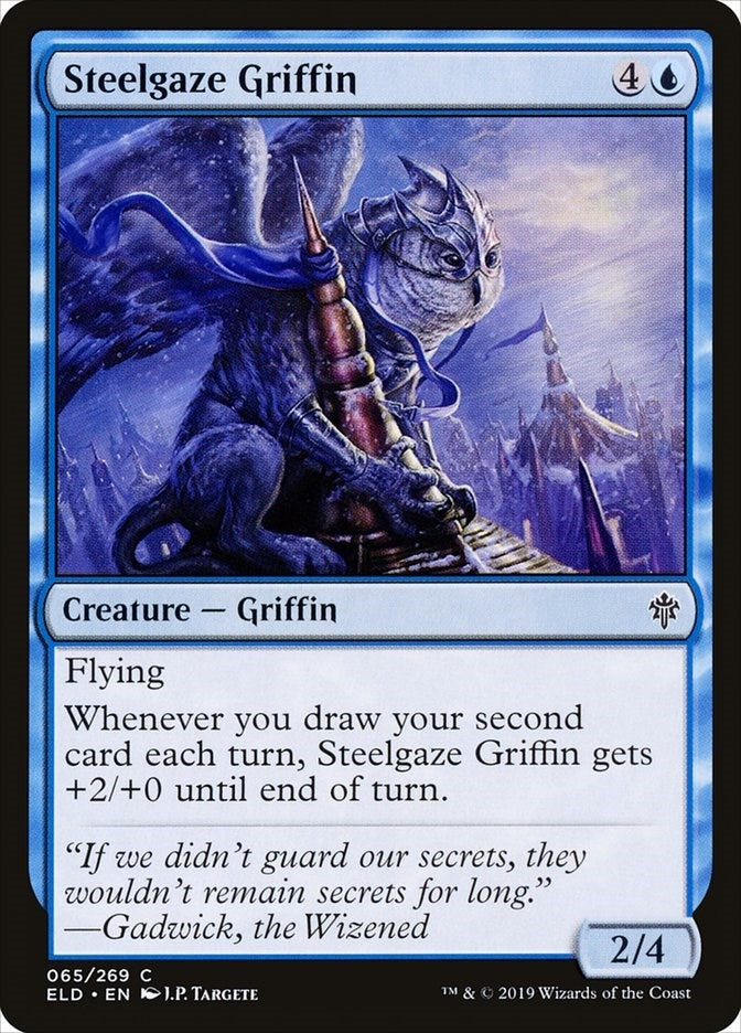 Steelgaze Griffin (65) [ELD] - MTG Single