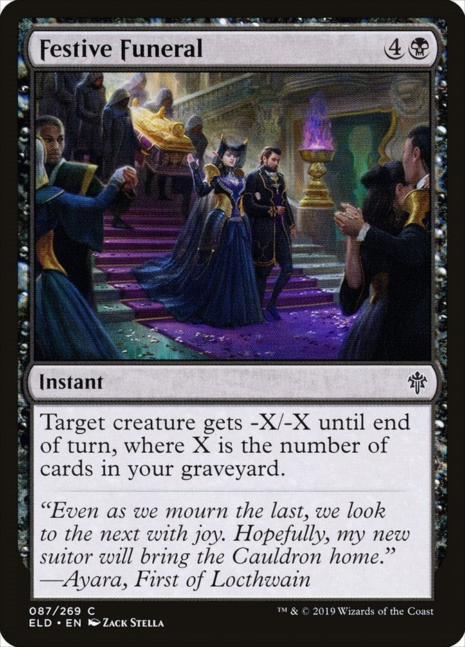 Festive Funeral (87) [ELD] - MTG Single