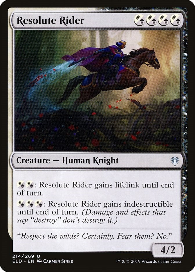 Resolute Rider (214) [ELD] - MTG Single