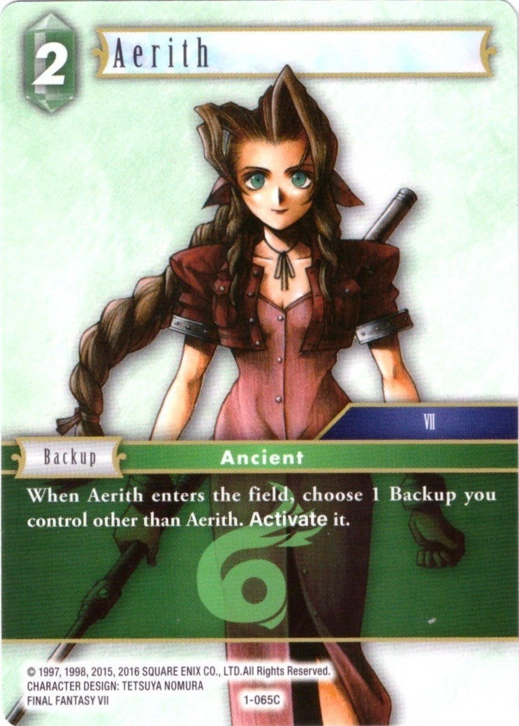 Aerith (Common) - 1-065C (1) [DEC] - Final Fantasy TCG Single