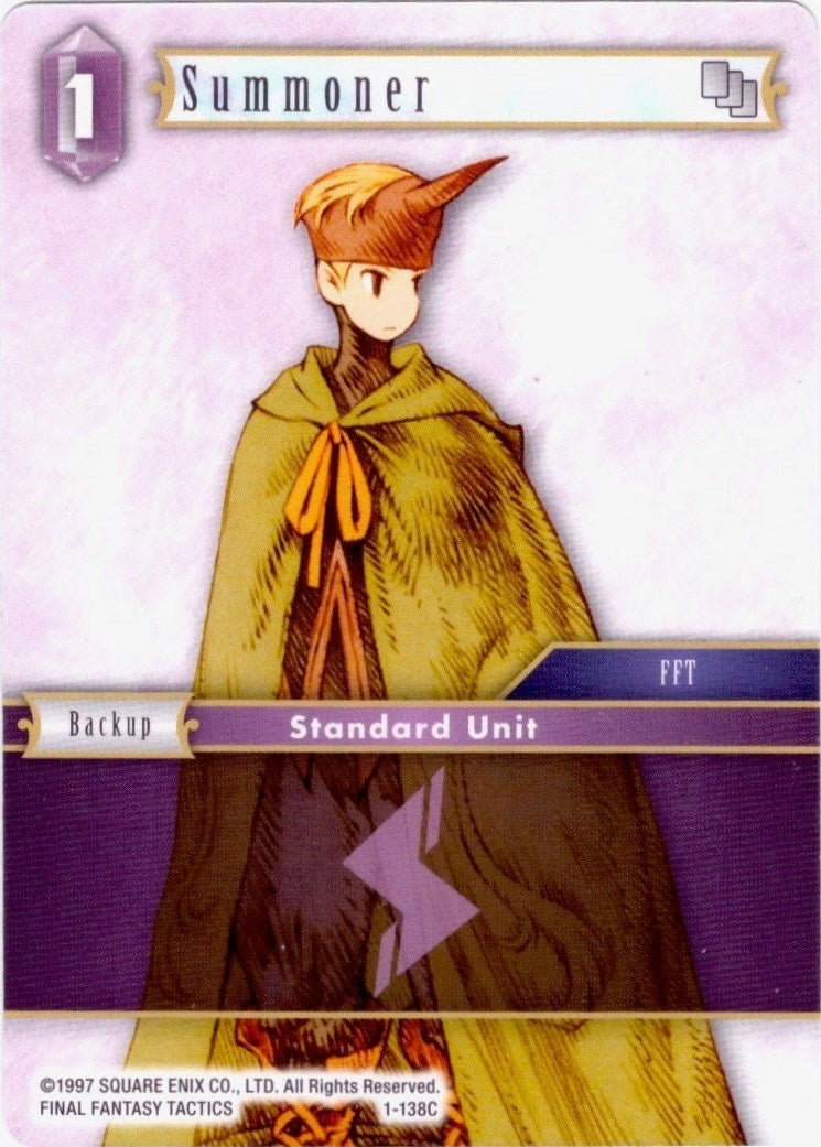 Summoner (Male Unit) - 1-138C (1) [DEC] - Final Fantasy TCG Single