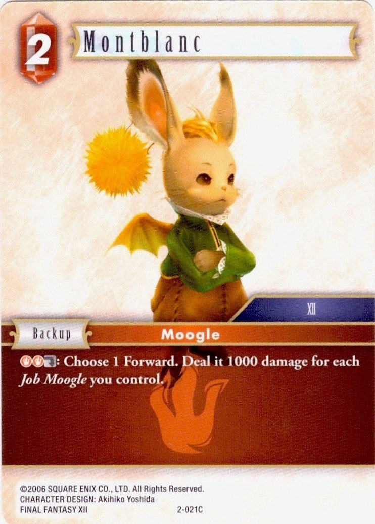 Montblanc - 2-021C (2) [DEC] - Final Fantasy TCG Single