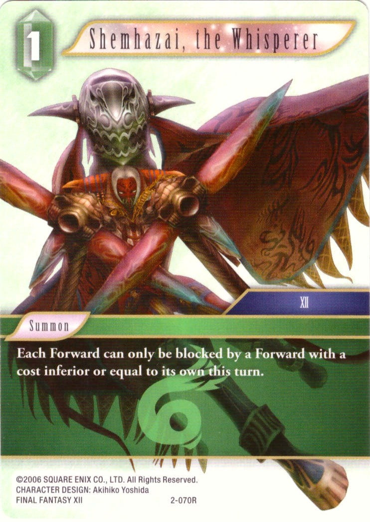 Shemhazai the Whisperer - 2-070R (2) [DEC] - Final Fantasy TCG Single