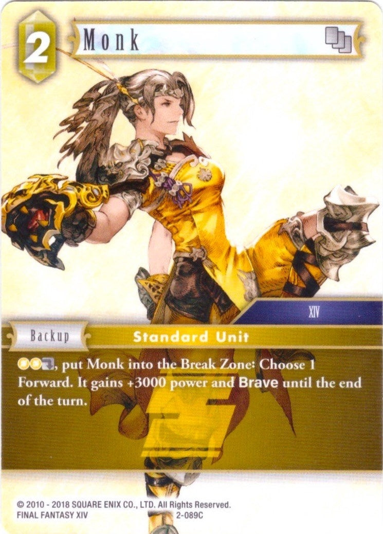 Monk - 2-089C (2) [DEC] - Final Fantasy TCG Single