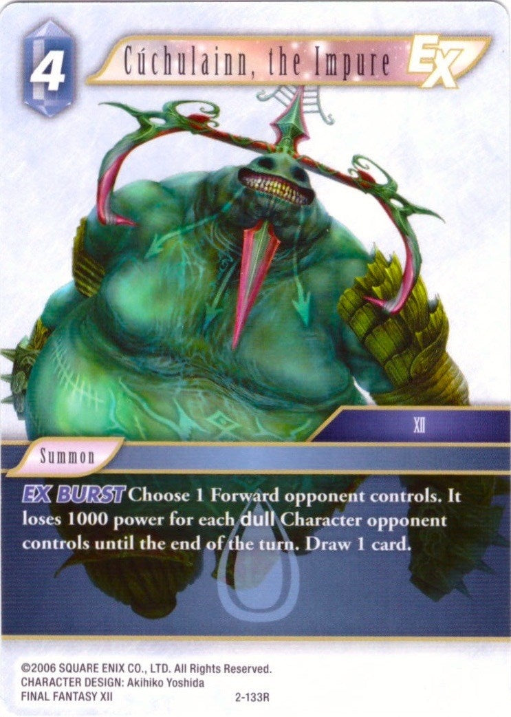 Cuchulainn the Impure EX - 2-133R (2) [DEC] - Final Fantasy TCG Single