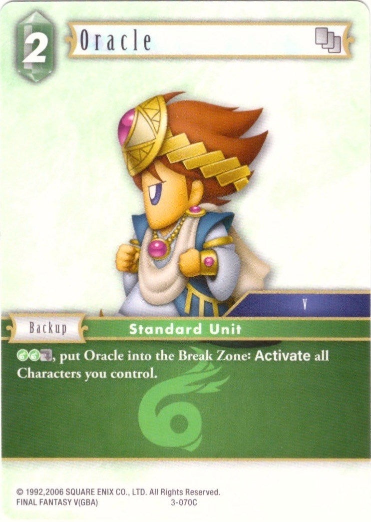 Oracle - 3-070C (3) [DEC] - Final Fantasy TCG Single