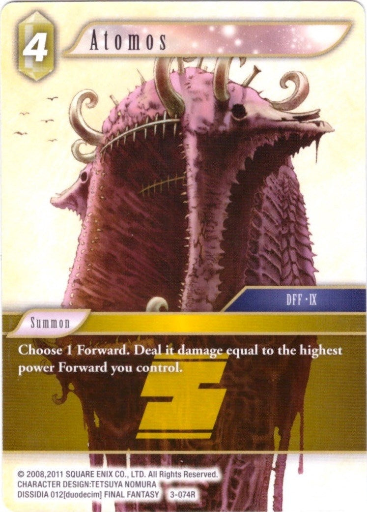 Atomos - 3-074R (3) [DEC] - Final Fantasy TCG Single
