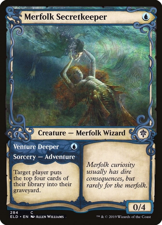 Merfolk Secretkeeper (Showcase) (284) [ELD] - MTG Single