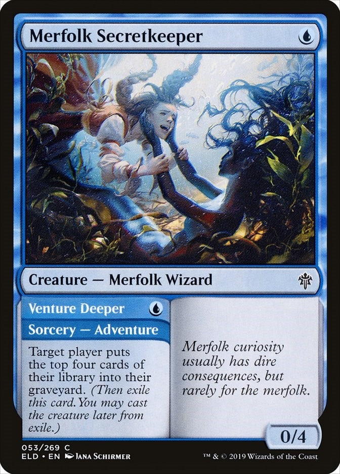 Merfolk Secretkeeper (53) [ELD] - MTG Single