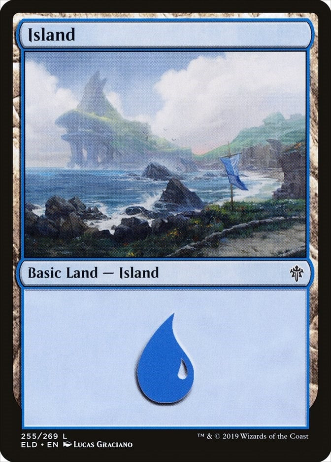 Island (255) (255) [ELD] - MTG Single