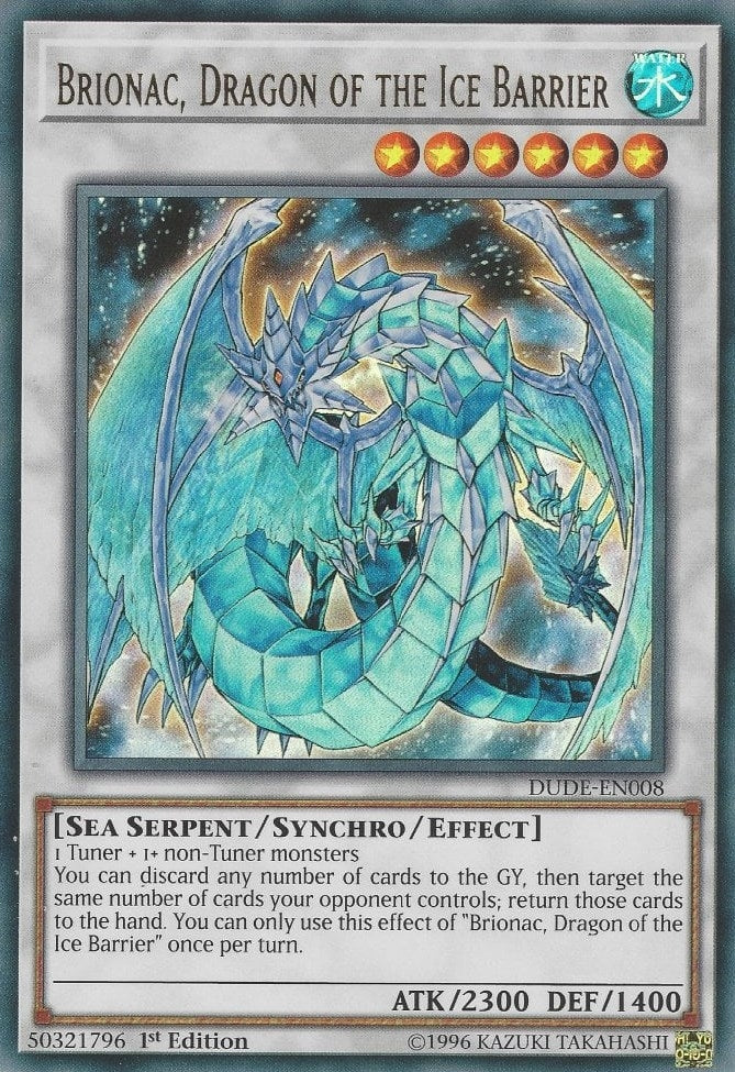 Brionac Dragon of the Ice Barrier (8) (DUDE) - YuGiOh Single