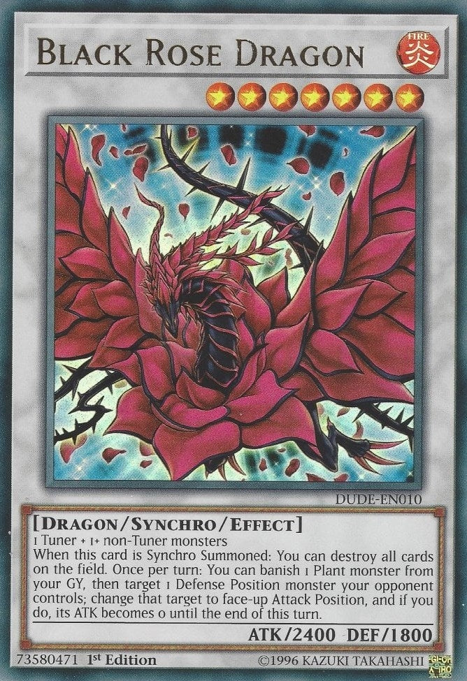 Black Rose Dragon (10) (DUDE) - YuGiOh Single