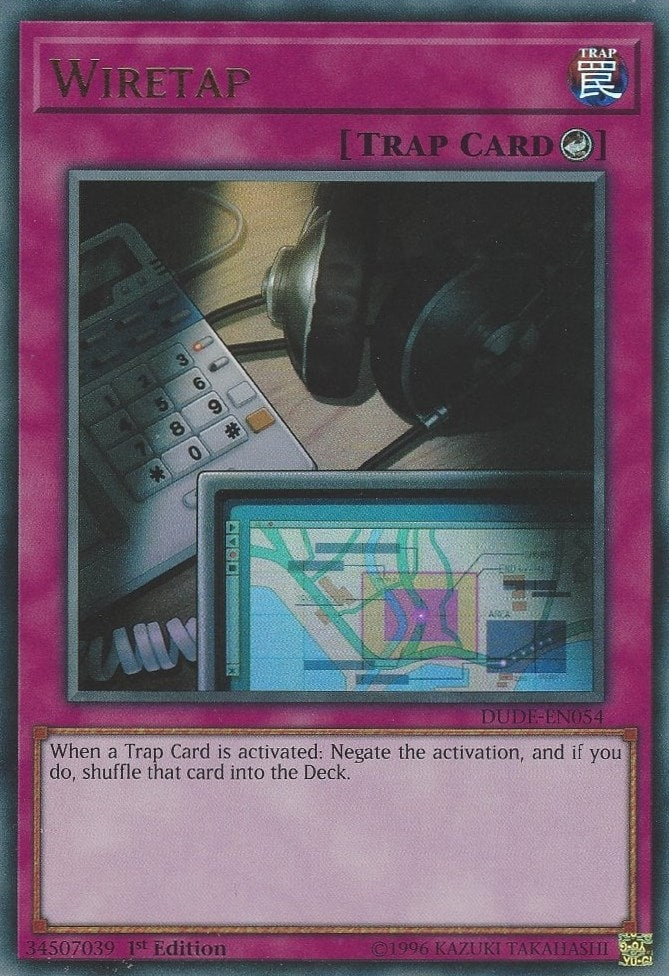 Wiretap (54) (DUDE) - YuGiOh Single