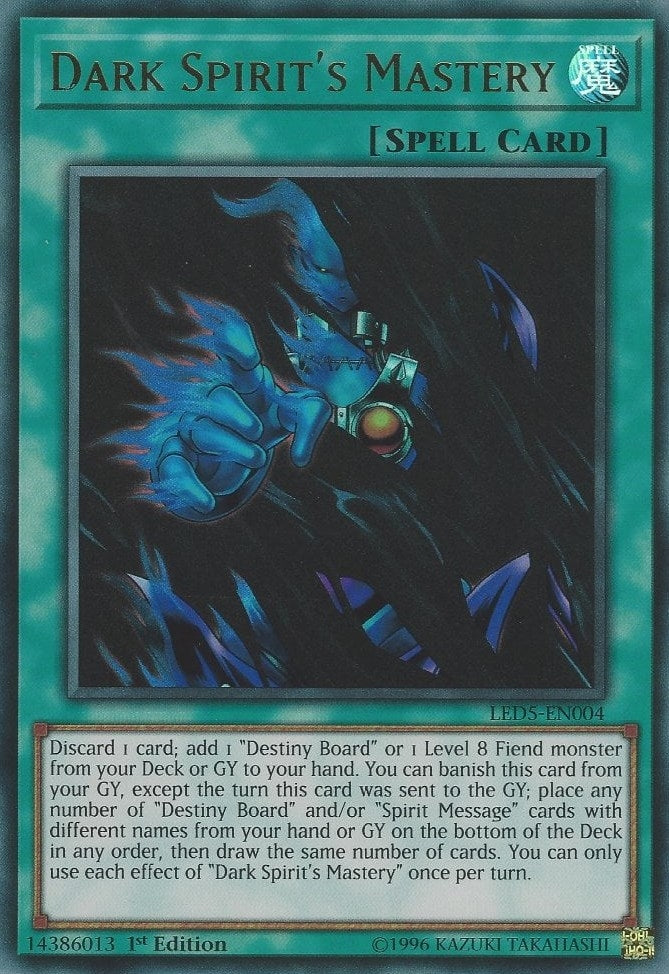Dark Spirit’s Mastery (5004) (LED5) - YuGiOh Single