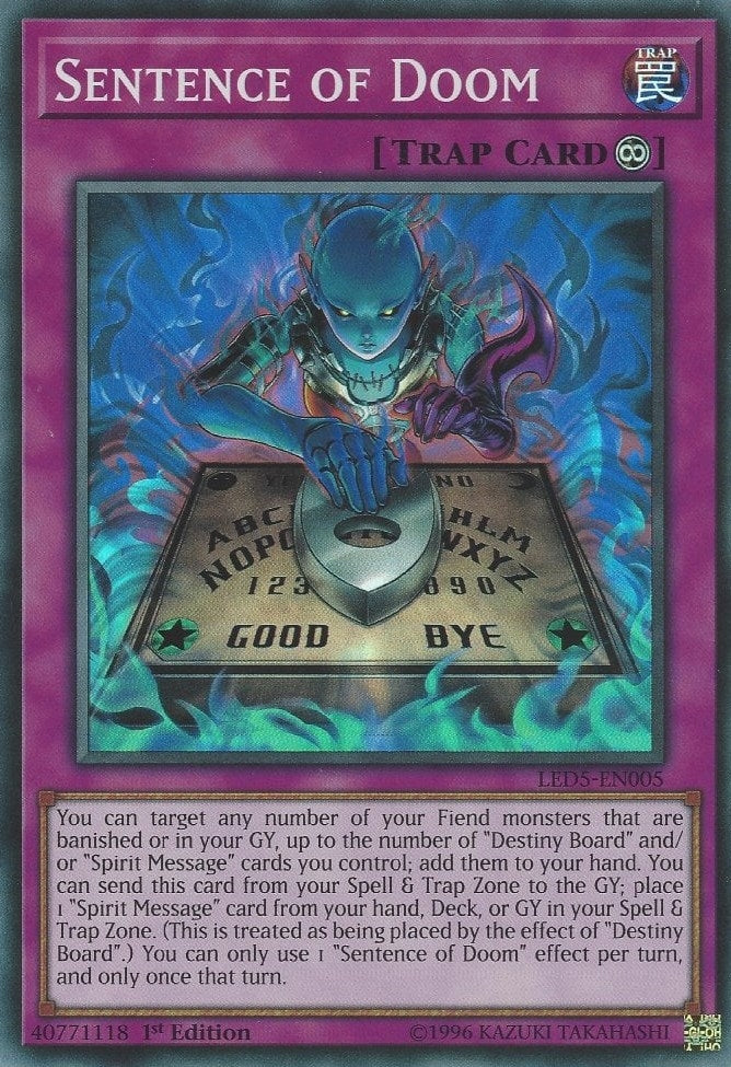 Sentence of Doom (5005) (LED5) - YuGiOh Single