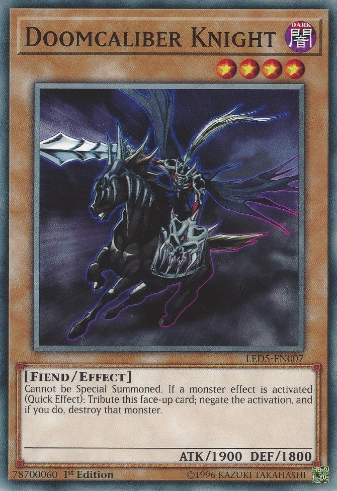 Doomcaliber Knight (5007) (LED5) - YuGiOh Single