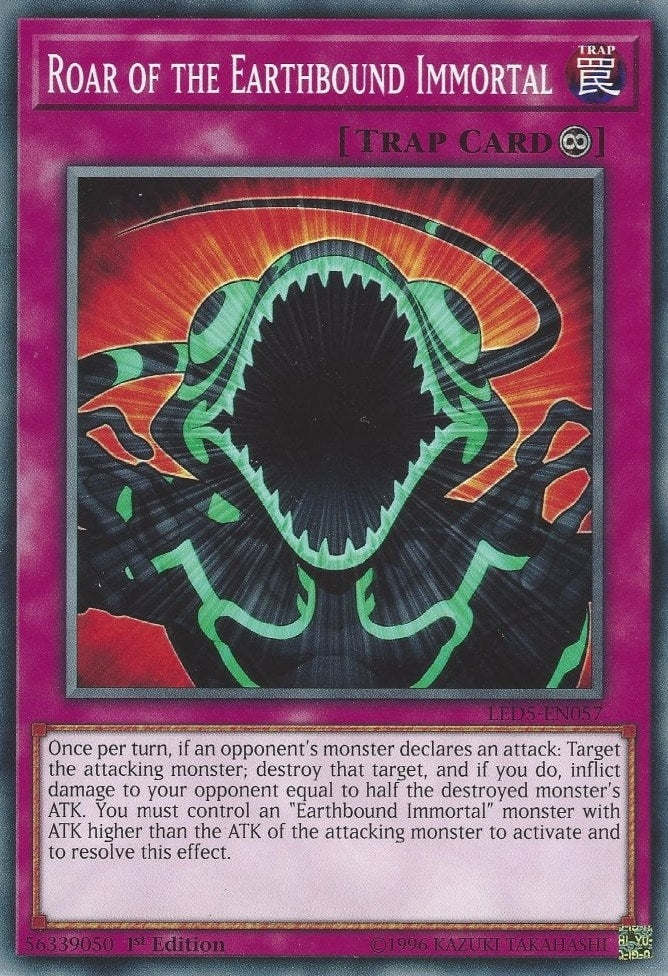 Roar of the Earthbound Immortal (5057) (LED5) - YuGiOh Single