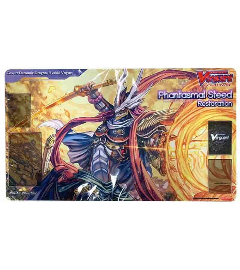 Cardfight!! Vanguard Sneak Preview Playmat: Phantasmal Steed Restoration - Covert Demonic Dragon Hyakki Vogue