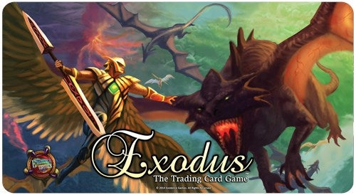 Dragon vs. Angels Playmat for Exodus TCG - Playmats Sealed