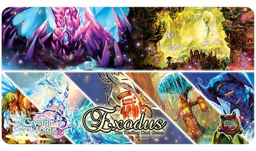 Crystal Forge Collage Playmat for Exodus TCG - Playmats Sealed