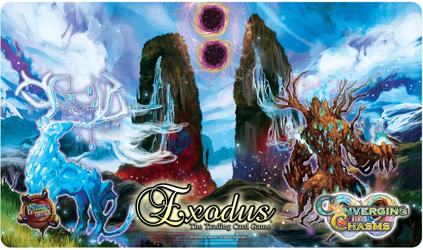 Converging Chasms Portal Fall Valley Playmat for Exodus TCG - Playmats Sealed