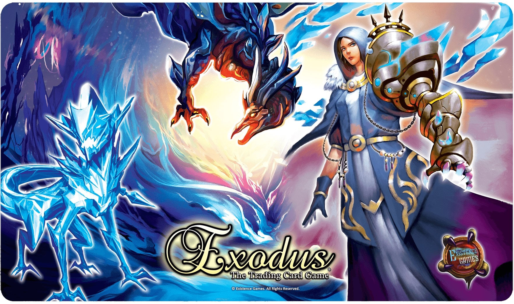 Lucia Shardfolk Playmat for Exodus TCG (Stitched Edge) - Playmats Sealed