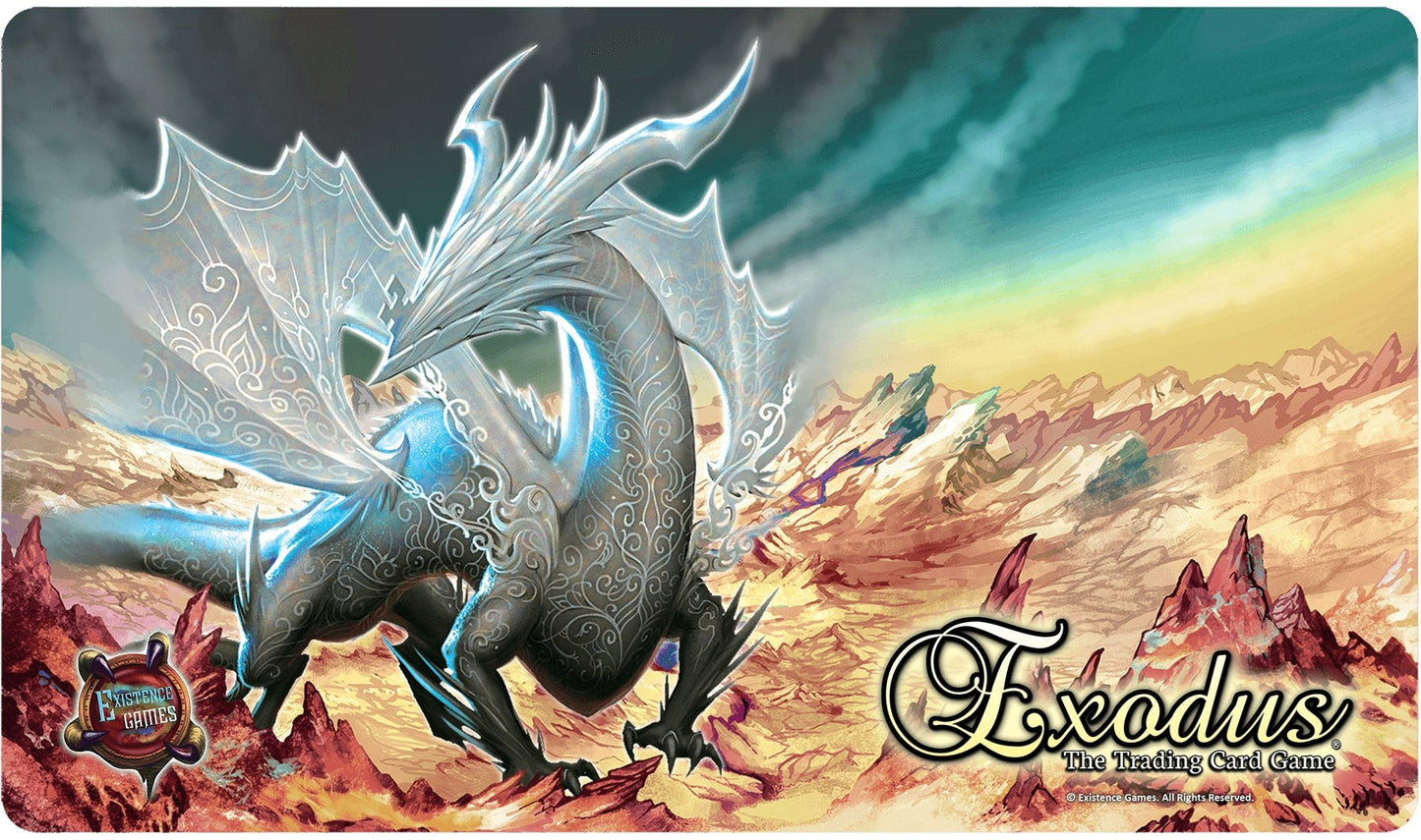Timeglypha Playmat for Exodus TCG (Stitched Edge) - Playmats Sealed