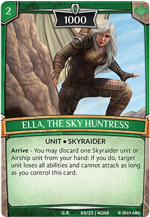 Ella the Sky Huntress (3) [GENE] - Argent Saga TCG Single